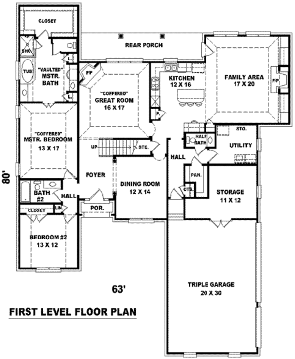 European Floor Plan - Main Floor Plan #81-1212