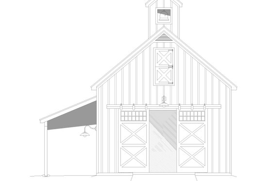 Exterior - Front Elevation 3 for Traditional House Plan #932-746, 0 bath