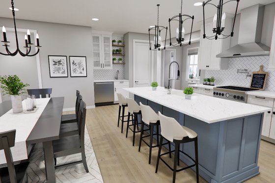 Interior - Kitchen for Farmhouse House Plan #51-1277 - 4 bed, 4.5 bath