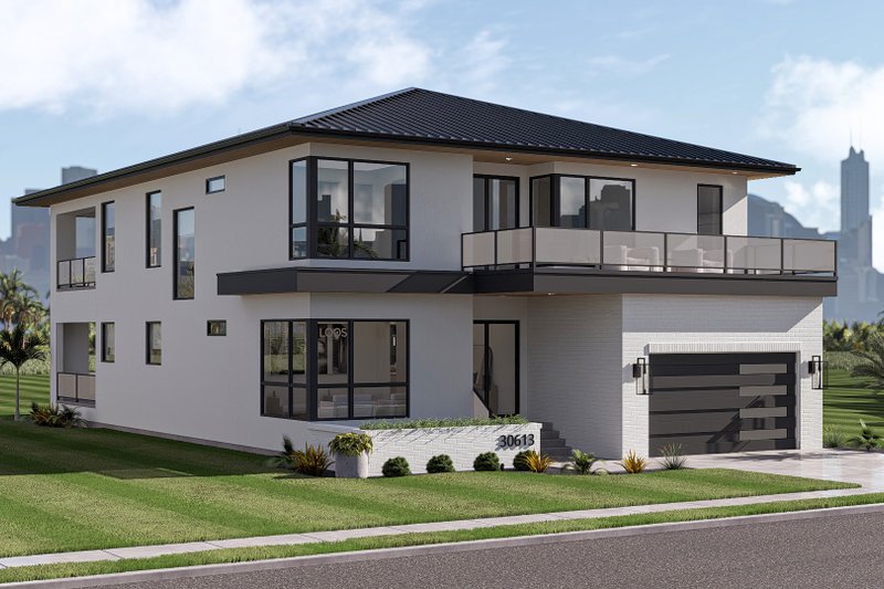 Home Plan - Exterior - Other Elevation 2 for Modern House Plan #455-821 - 4 bed, 4 bath
