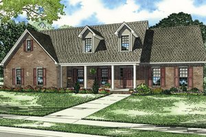 Traditional Exterior - Front Elevation Plan #17-448
