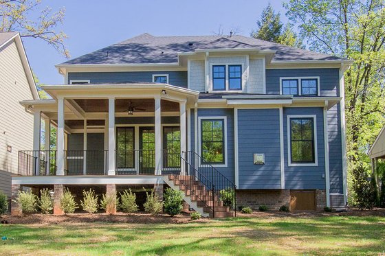 Exterior - Rear Elevation for Craftsman House Plan #119-370 - 4 bed, 4 bath