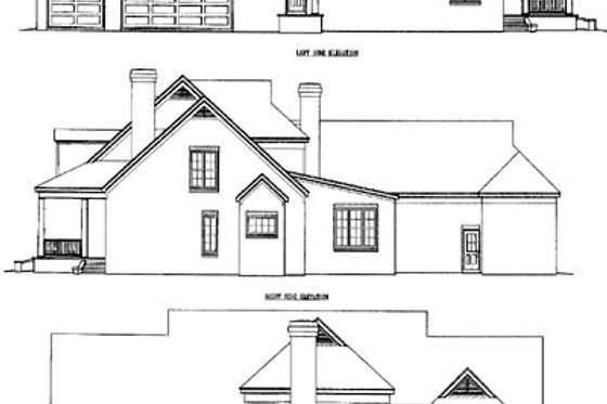 Exterior - Rear Elevation for Colonial House Plan #81-634 - 4 bed, 4 bath