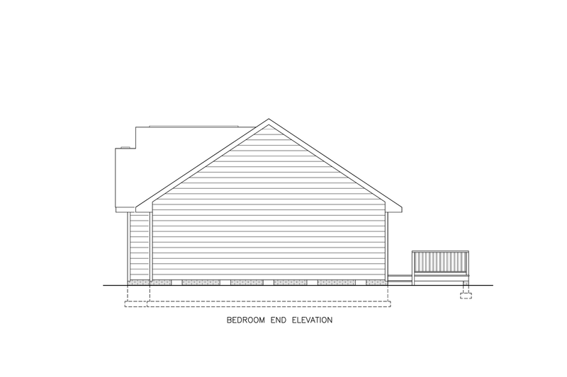 House Blueprint - Exterior - Other Elevation 1 for Traditional House Plan #54-637 - 3 bed, 2 bath