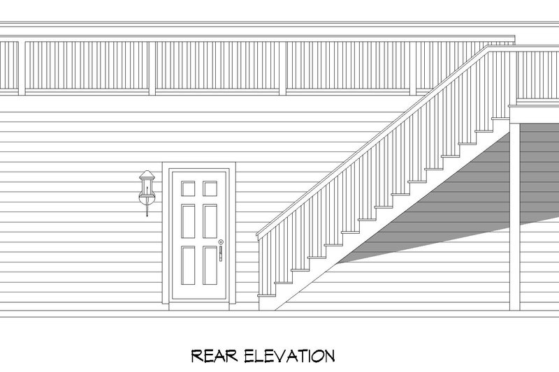 Dream House Plan - Exterior - Rear Elevation for Modern House Plan #932-876, 0 bath