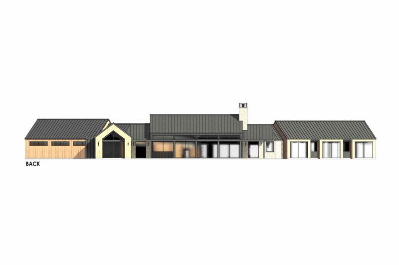 House Design - Exterior - Rear Elevation 3 for Ranch House Plan #1096-46 - 4 bed, 4.5 bath