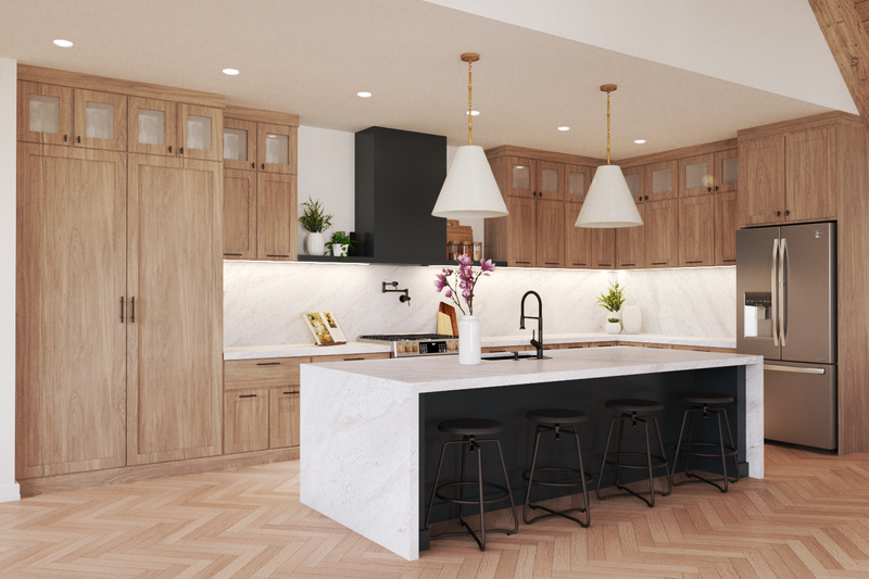 House Design - Interior - Kitchen 1 for Farmhouse House Plan #119-458 - 3 bed, 2 bath
