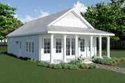 Country Style House Plan - 2 Beds 2 Baths 1158 Sq/Ft Plan #44-267 