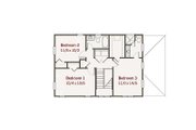 Craftsman Style House Plan - 3 Beds 2.5 Baths 1737 Sq/Ft Plan #461-28 