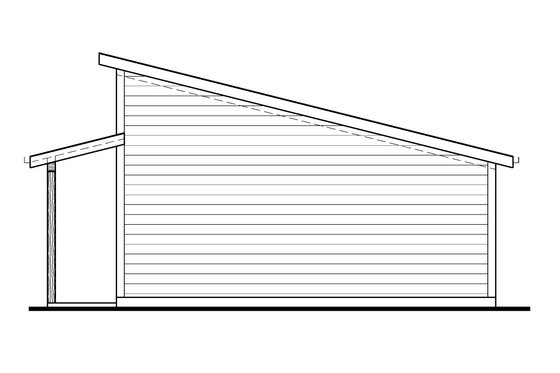 Exterior - Other Elevation for Farmhouse House Plan #1073-42 - 1 bed, 1 bath
