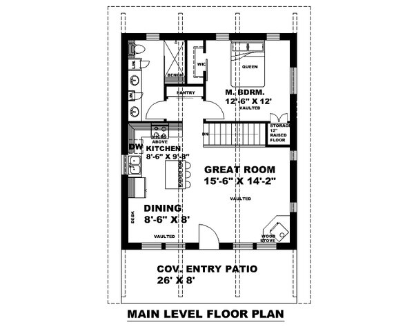 Contemporary Floor Plan - Main Floor Plan #117-974