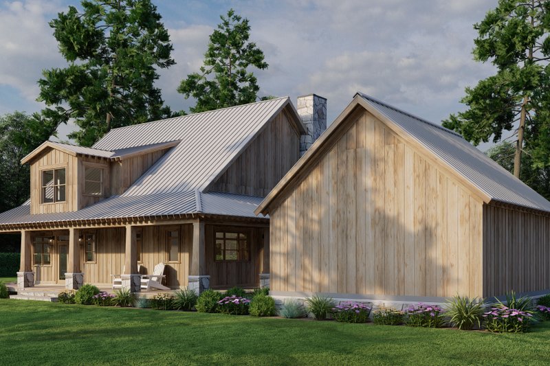 House Design - Exterior - Rear Elevation 3 for Cottage House Plan #923-362 - 3 bed, 2.5 bath