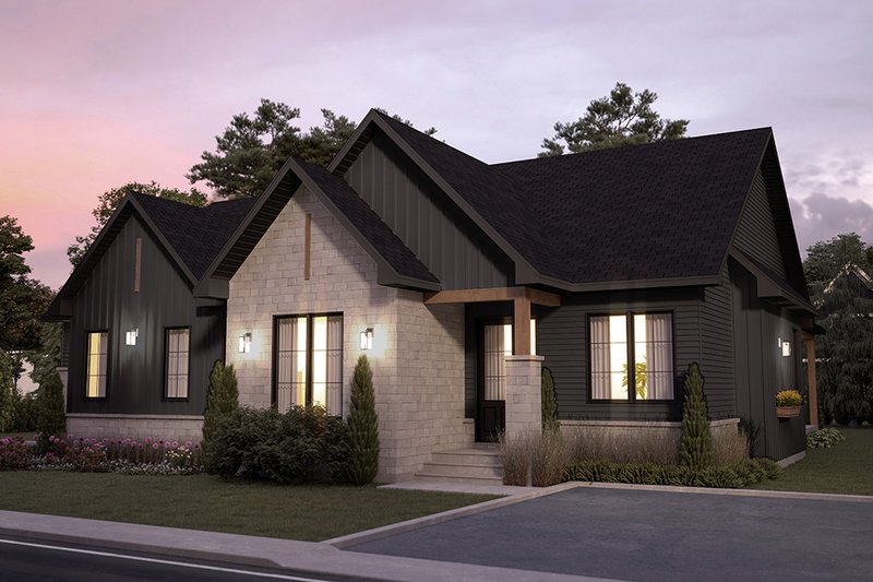 Home Plan - European Exterior - Front Elevation Plan #23-2395
