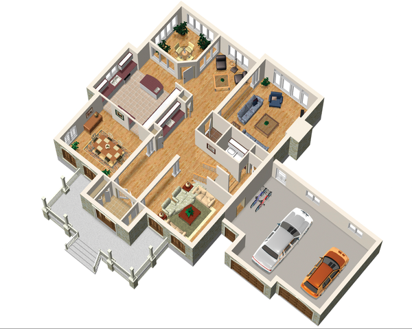 European Floor Plan - Main Floor Plan #25-4631