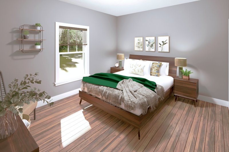 Architectural House Design - Interior - Bedroom 1 for Farmhouse House Plan #44-248 - 4 bed, 3 bath