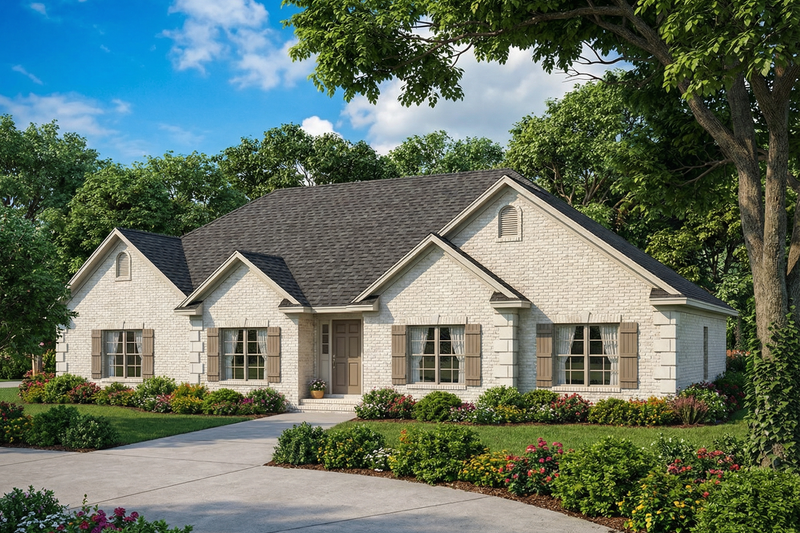 House Blueprint - Ranch Exterior - Front Elevation Plan #17-2789