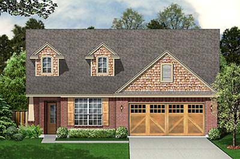 Architectural House Design - Craftsman Exterior - Front Elevation Plan #84-265