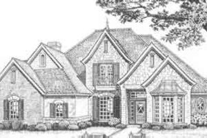 European Exterior - Front Elevation Plan #310-388