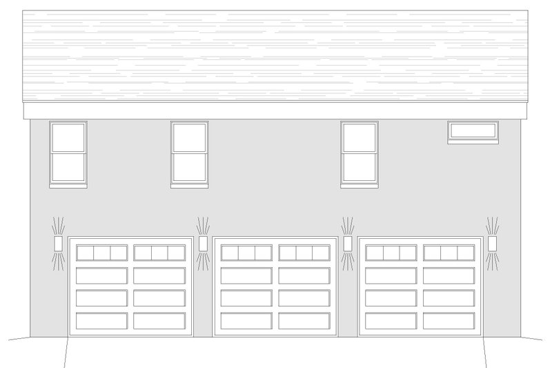 Dream House Plan - Exterior - Rear Elevation for Contemporary House Plan #932-297 - 1 bed, 1.5 bath