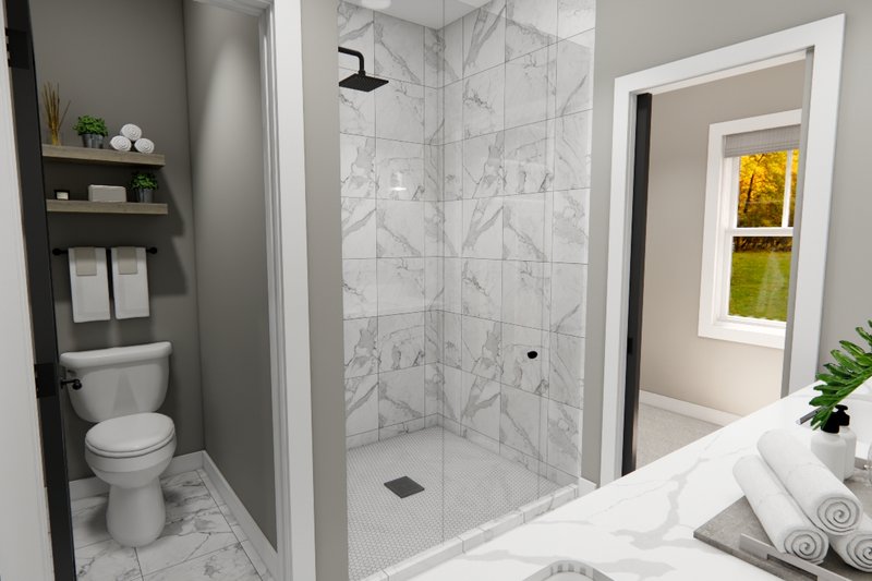 Architectural House Design - Interior - Master Bathroom for Bungalow House Plan #51-1372 - 4 bed, 3.5 bath