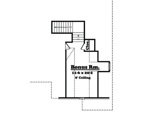 Dream House Plan - Optional Bonus Level
