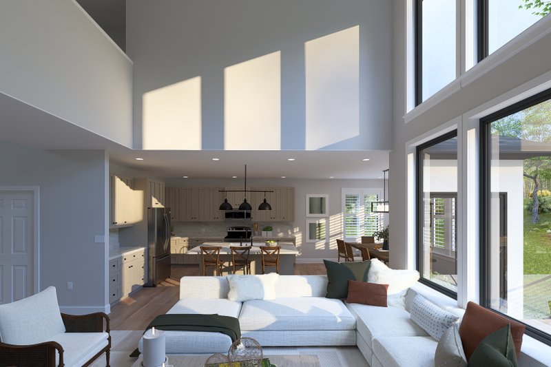 House Blueprint - Interior - Family Room 3 for Farmhouse House Plan #1060-487 - 4 bed, 3.5 bath