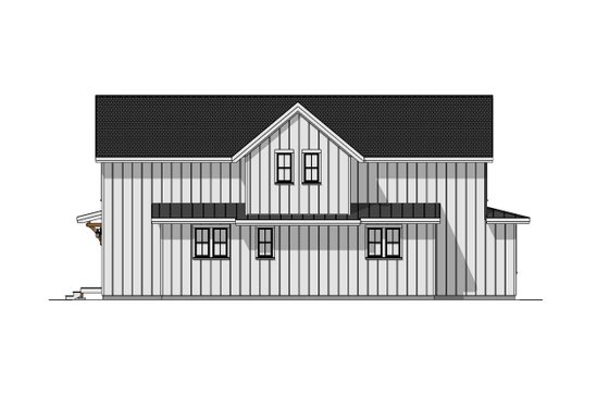 Exterior - Other Elevation 1 for Farmhouse House Plan #1099-1 - 4 bed, 3.5 bath
