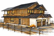 Country Style House Plan - 3 Beds 2.5 Baths 2593 Sq/Ft Plan #1101-60 Exterior 