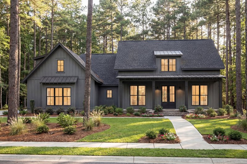 Architectural House Design - Exterior - Front Elevation 9 for Farmhouse House Plan #430-164 - 3 bed, 2 bath