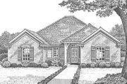 Traditional Style House Plan - 3 Beds 2 Baths 1658 Sq/Ft Plan #310-293 