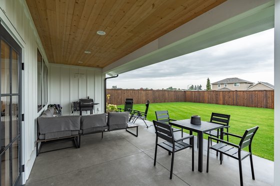 Exterior - Rear Elevation 2 for Farmhouse House Plan #1070-21 - 3 bed, 2 bath