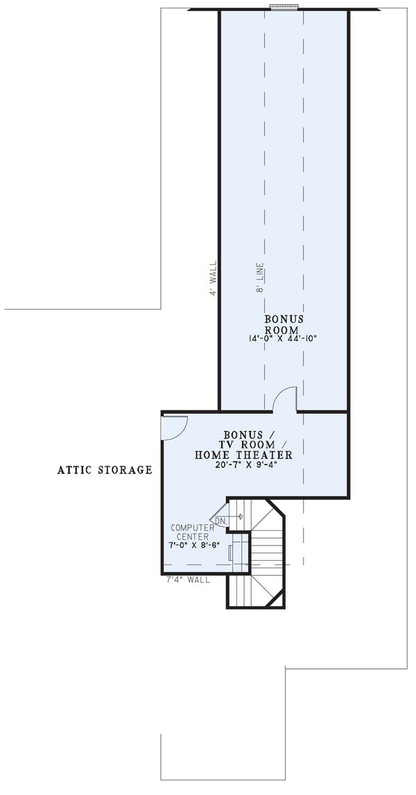 House Plan Design - Country Floor Plan - Upper Floor Plan #17-2916
