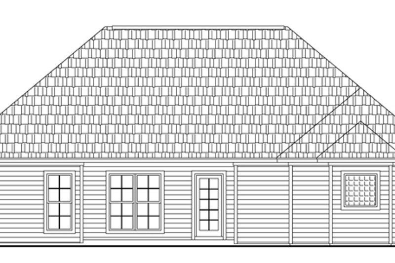 Dream House Plan - Exterior - Rear Elevation for Southern House Plan #21-148 - 3 bed, 2 bath