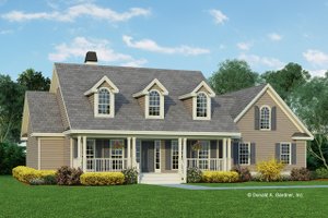 Country Exterior - Front Elevation Plan #929-225
