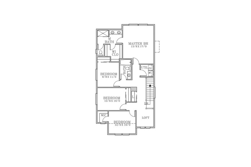 House Design - Floor Plan - Main Floor for Craftsman House Plan #53-726 - 4 bed, 2.5 bath