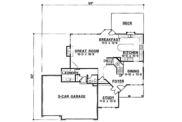 Floor Plan - Main Floor Plan #67-127