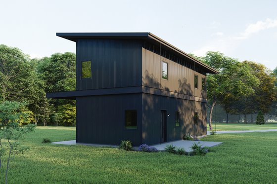 Exterior - Other Elevation 5 for Contemporary House Plan #1092-10 - 2 bed, 1.5 bath