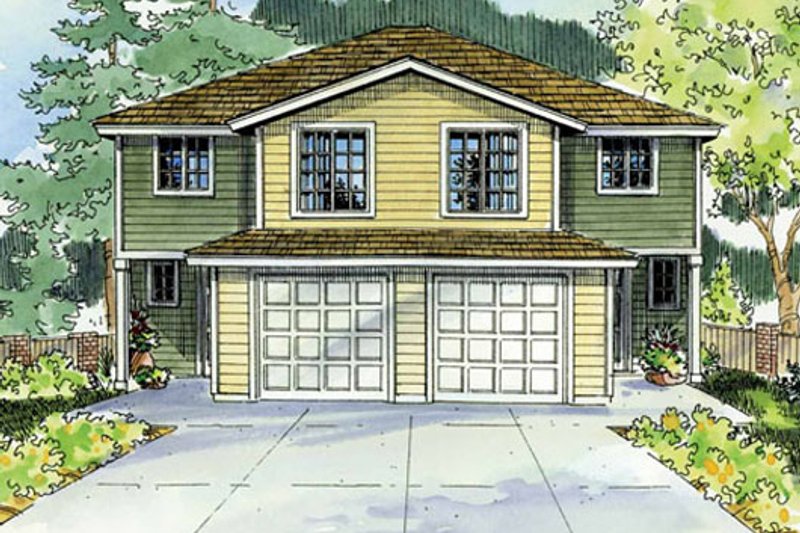 Architectural House Design - Traditional Exterior - Front Elevation Plan #124-816