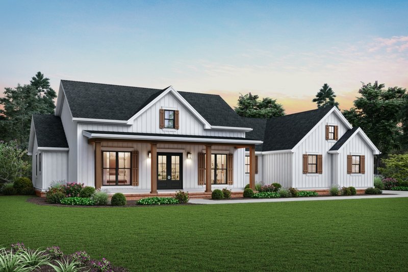 Architectural House Design - Farmhouse Exterior - Front Elevation Plan #48-983