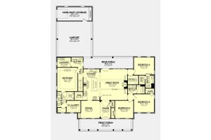 Floor Plan - Main Floor for Farmhouse House Plan #430-215 - 4 bed, 3 bath