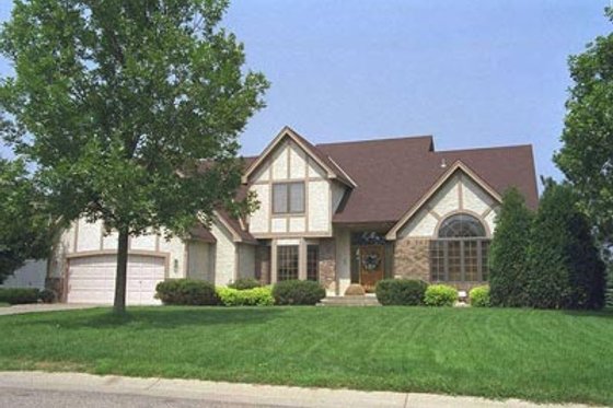 Exterior - Front Elevation for Tudor House Plan #51-127 - 4 bed, 2.5 bath