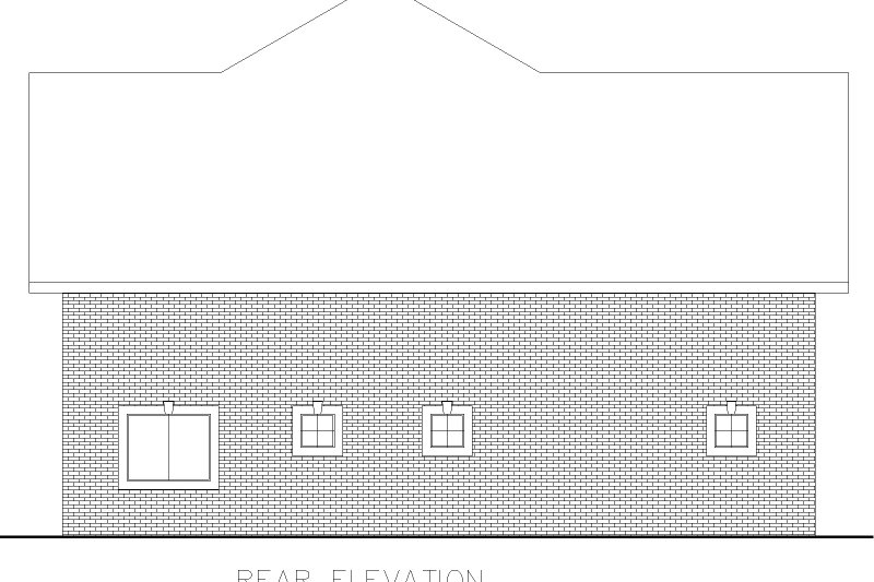 Dream House Plan - Exterior - Rear Elevation for Colonial House Plan #117-921 - 4 bed, 3.5 bath