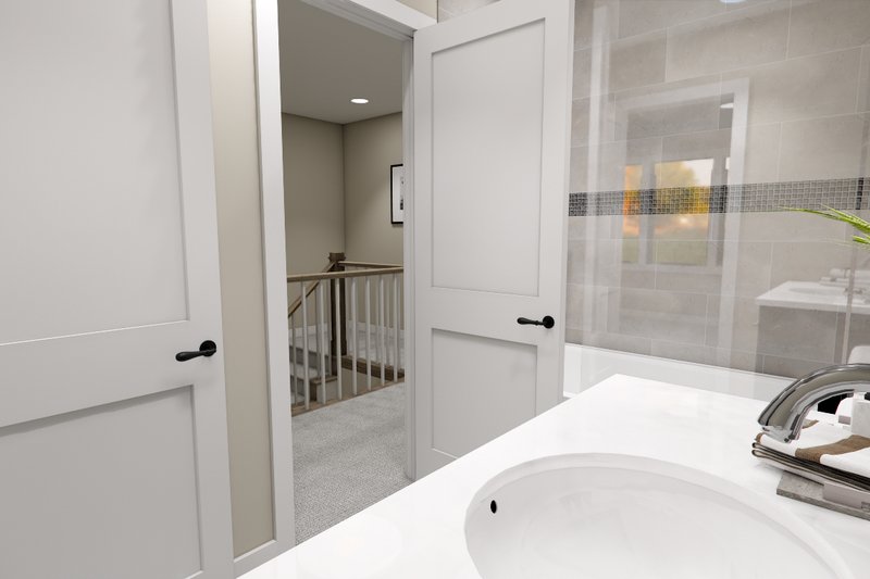 Architectural House Design - Interior - Bathroom 1 for Farmhouse House Plan #51-1363 - 4 bed, 3.5 bath