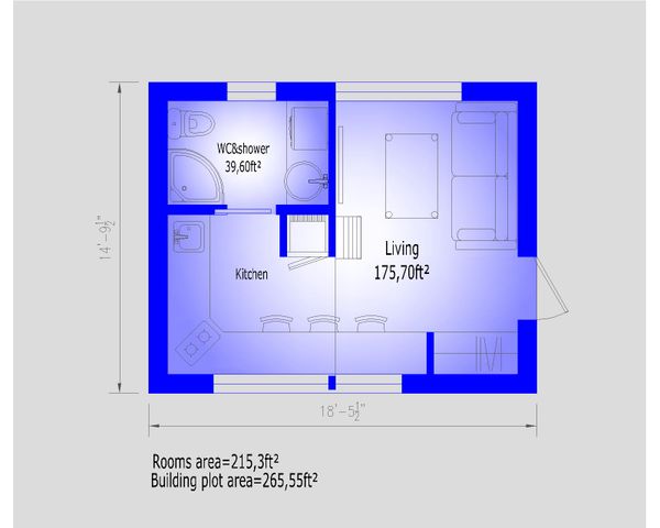Modern Floor Plan - Main Floor Plan #549-33