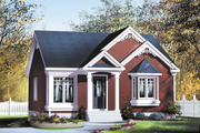 Cottage Style House Plan - 2 Beds 1 Baths 896 Sq/Ft Plan #25-163 