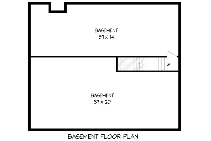 Home Plan - Floor Plan - Lower Floor for Farmhouse House Plan #932-1253 - 4 bed, 2.5 bath