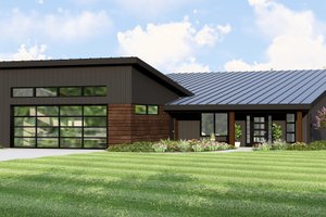 Contemporary Exterior - Front Elevation Plan #1064-364