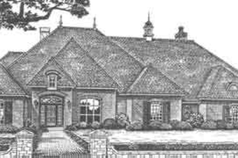 Architectural House Design - European Exterior - Front Elevation Plan #310-509