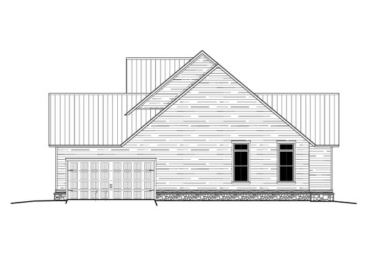 Exterior - Other Elevation 2 for Traditional House Plan #1081-1 - 3 bed, 2.5 bath