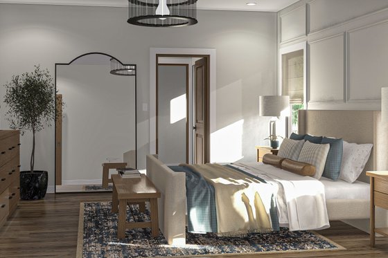 Interior - Master Bedroom for Farmhouse House Plan #455-440 - 3 bed, 2.5 bath